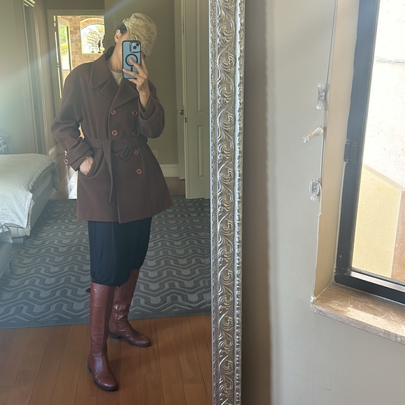 - - j.jong garment brown wool coat - Picture 12 of 13